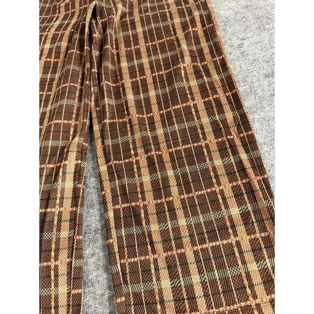 SoHo Apparel Ltd Pants Women Large Plaid Brown Career Dress Pants N34 - Picture 2 of 9